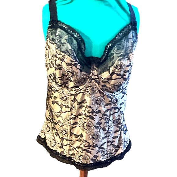 Fantasie Other - Fantasie 34 GG Corset New With Tags Sexy Lingerie See-through Back Lace Elastic